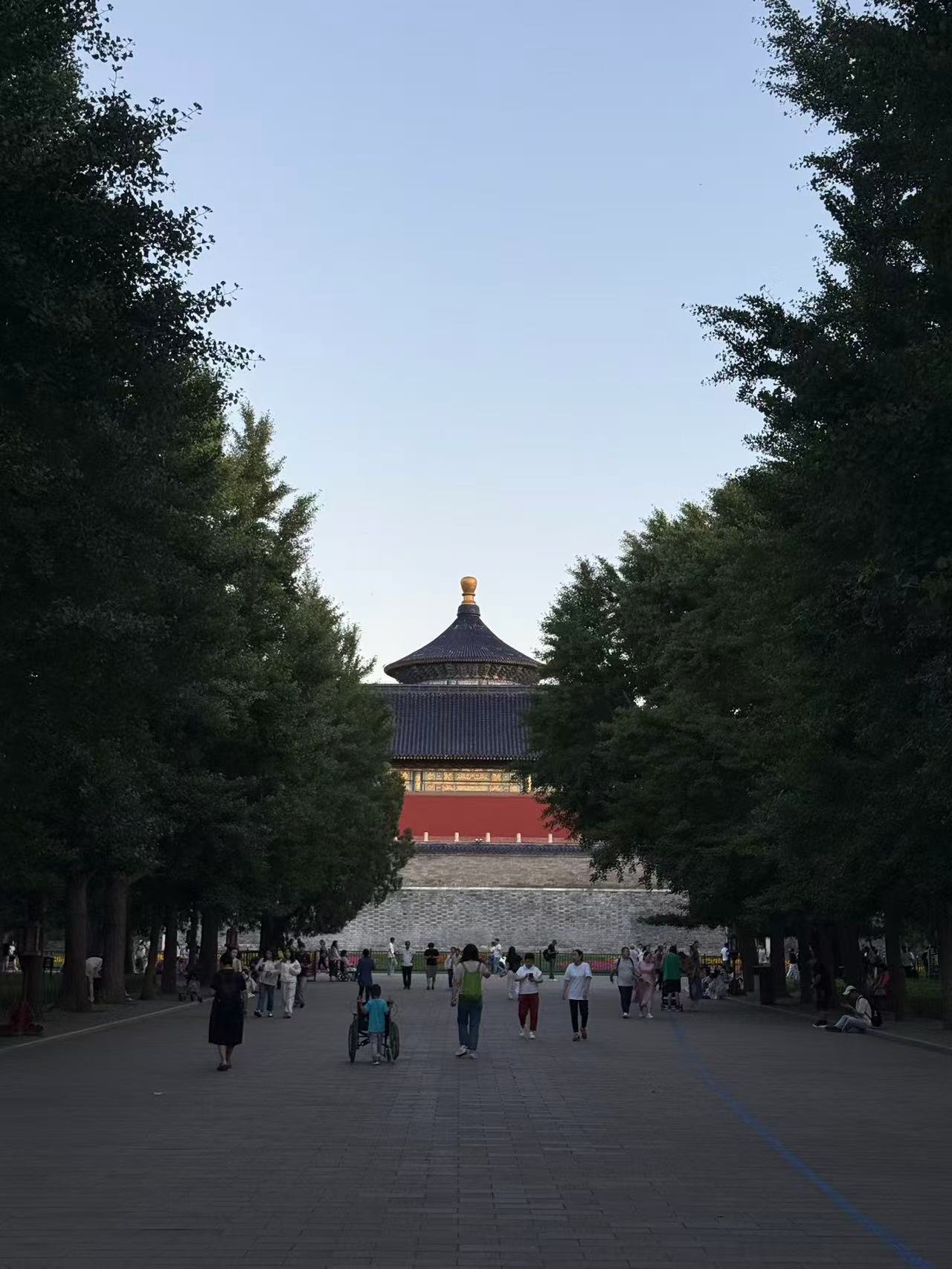 天坛中轴线傍晚景色